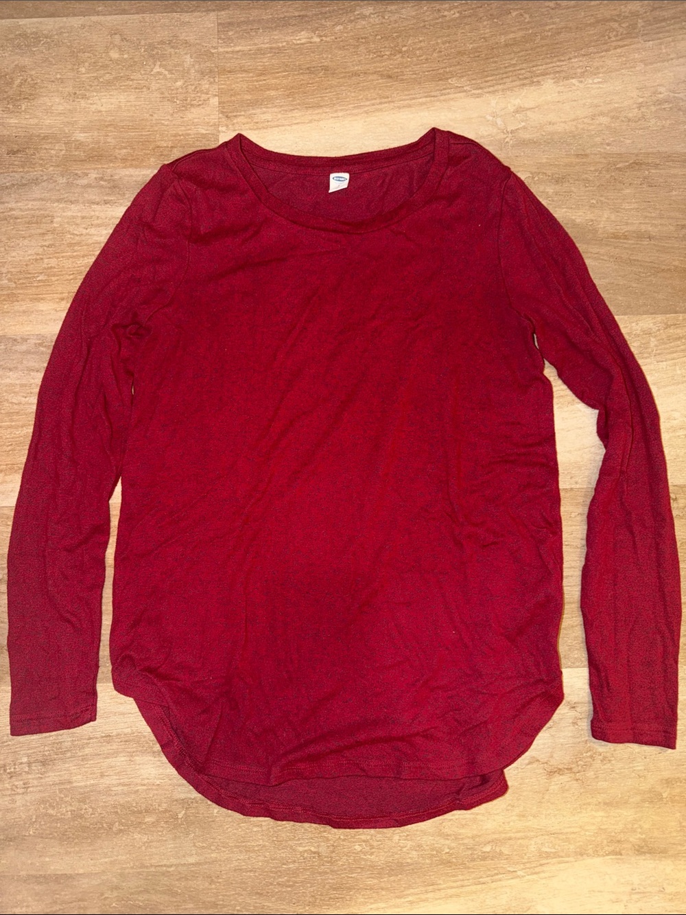 Old Navy Women's Long-Sleeve Crewneck Top - Burgundy